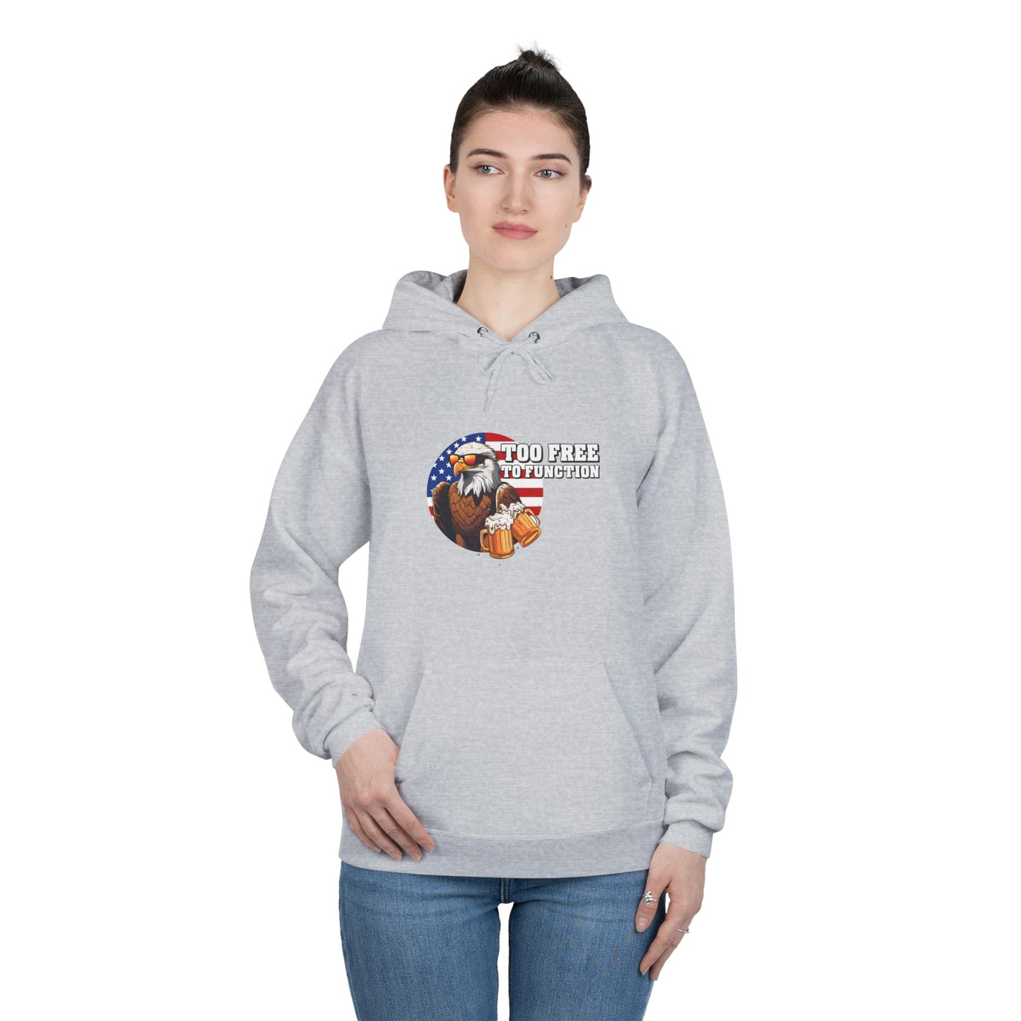 Pullover Hoodie - 'Too Free to Function'