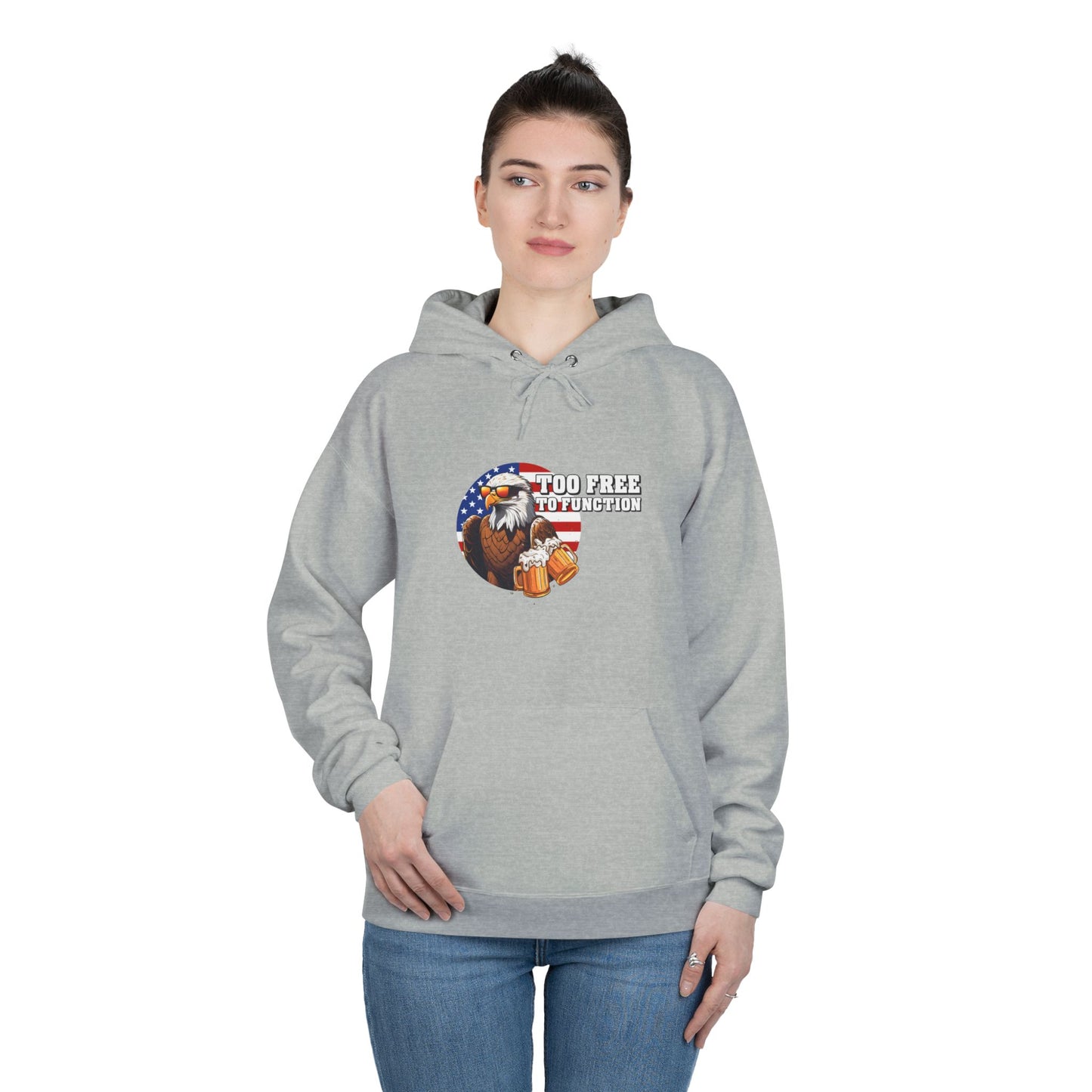 Pullover Hoodie - 'Too Free to Function'