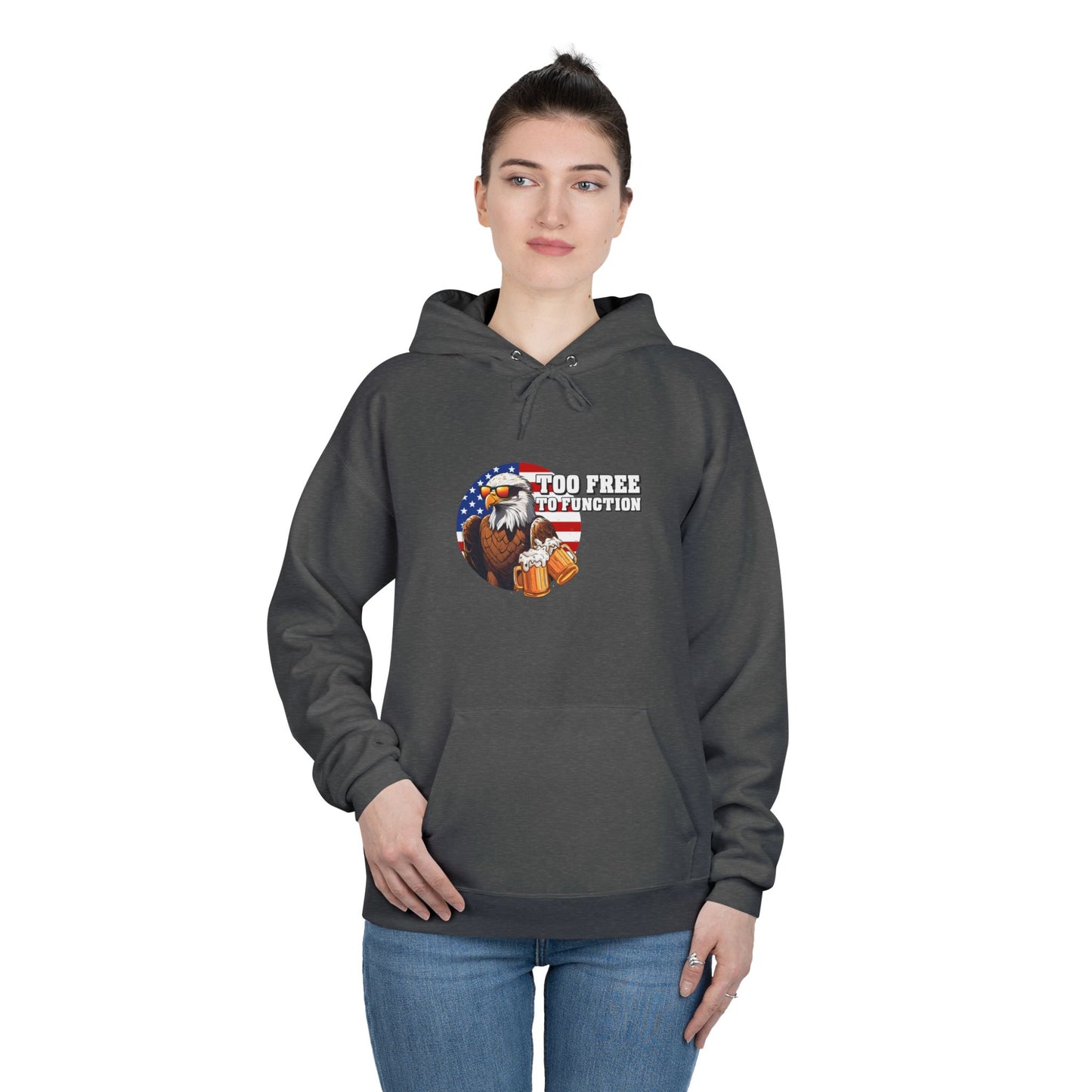 Pullover Hoodie - 'Too Free to Function'