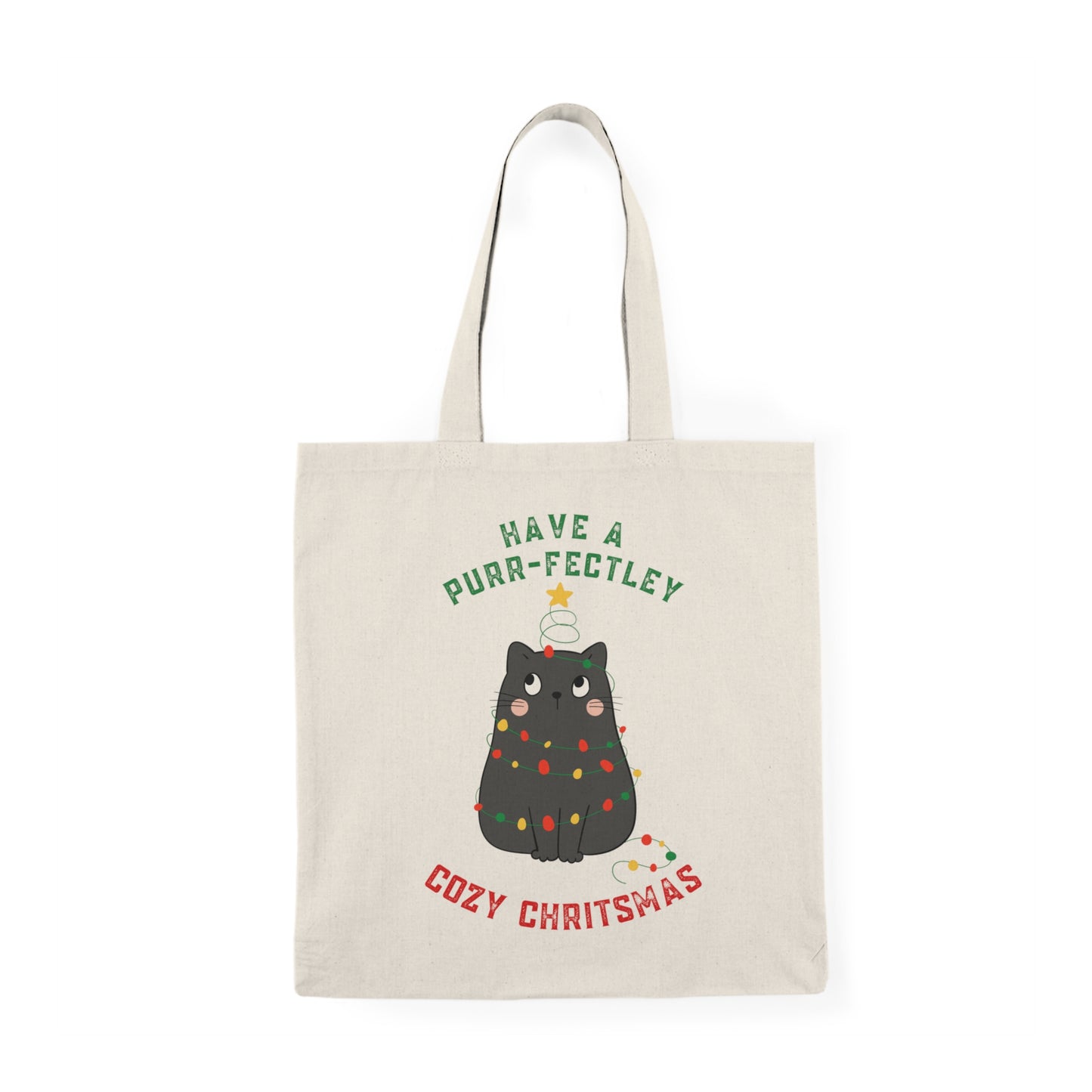 Tote Bag Purr-fectley Christmas Edition