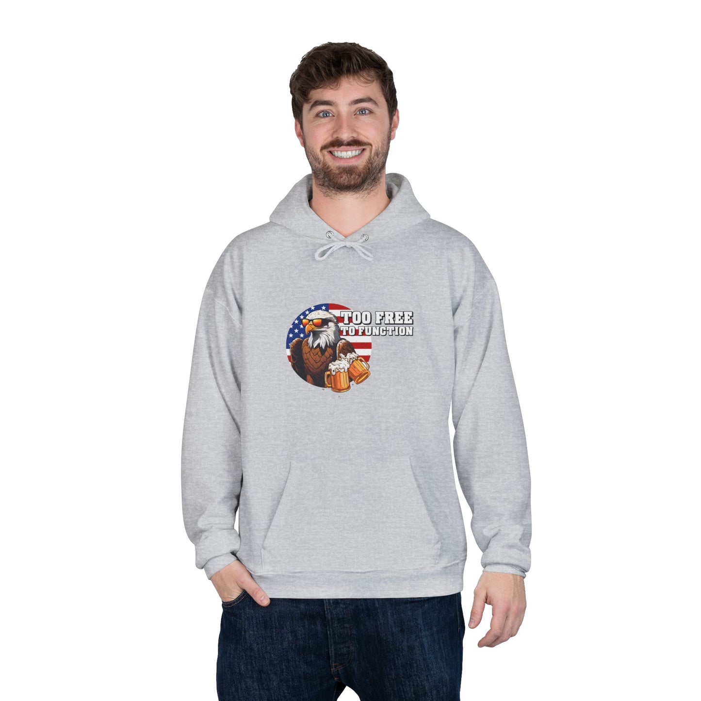 Pullover Hoodie - 'Too Free to Function'
