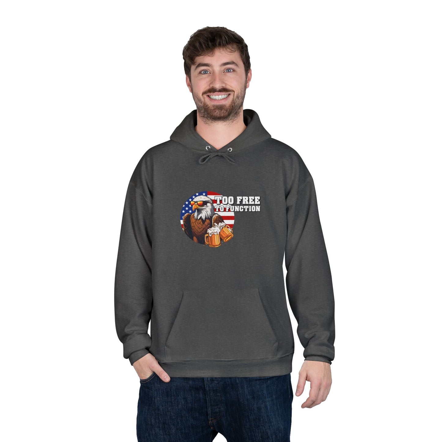 Pullover Hoodie - 'Too Free to Function'