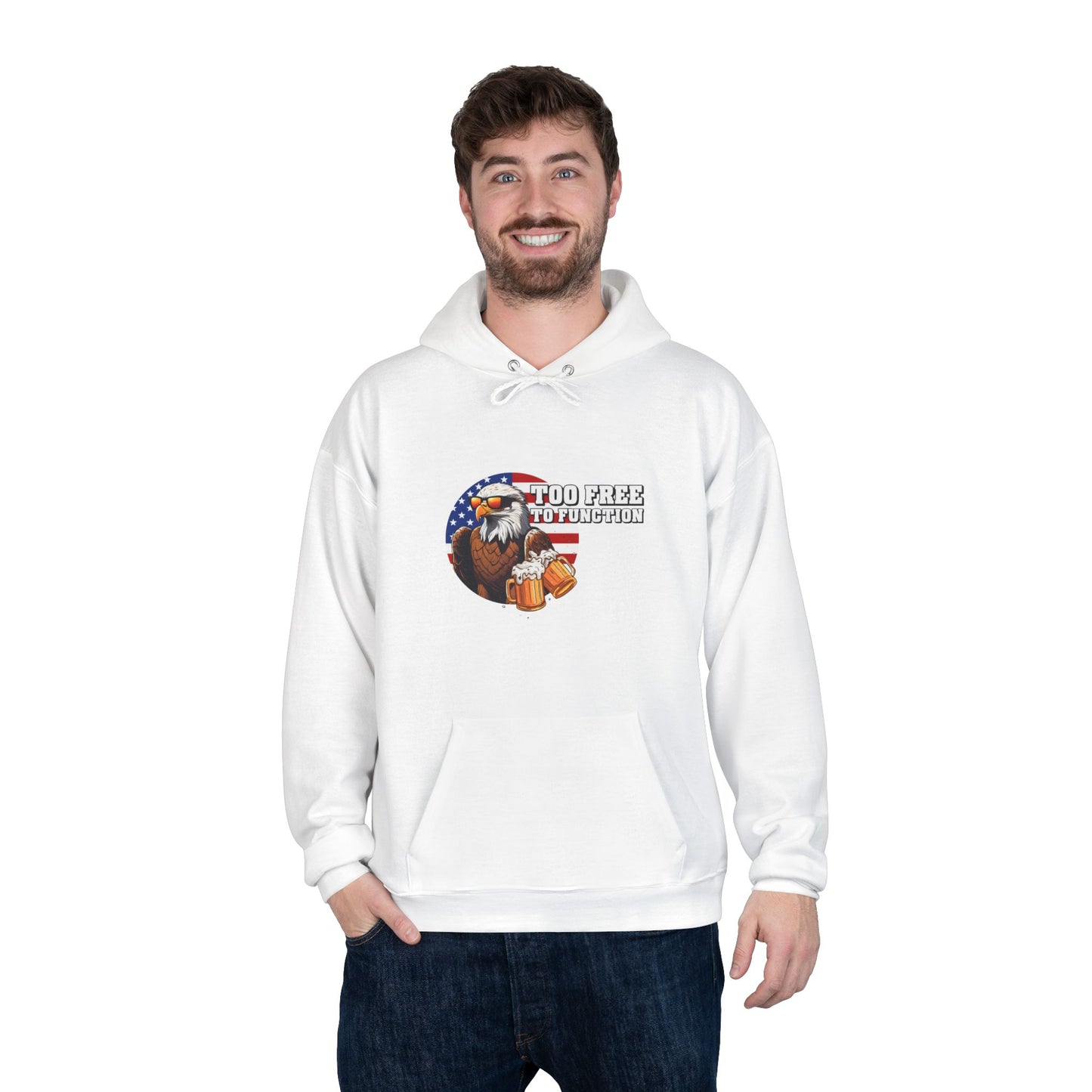 Pullover Hoodie - 'Too Free to Function'