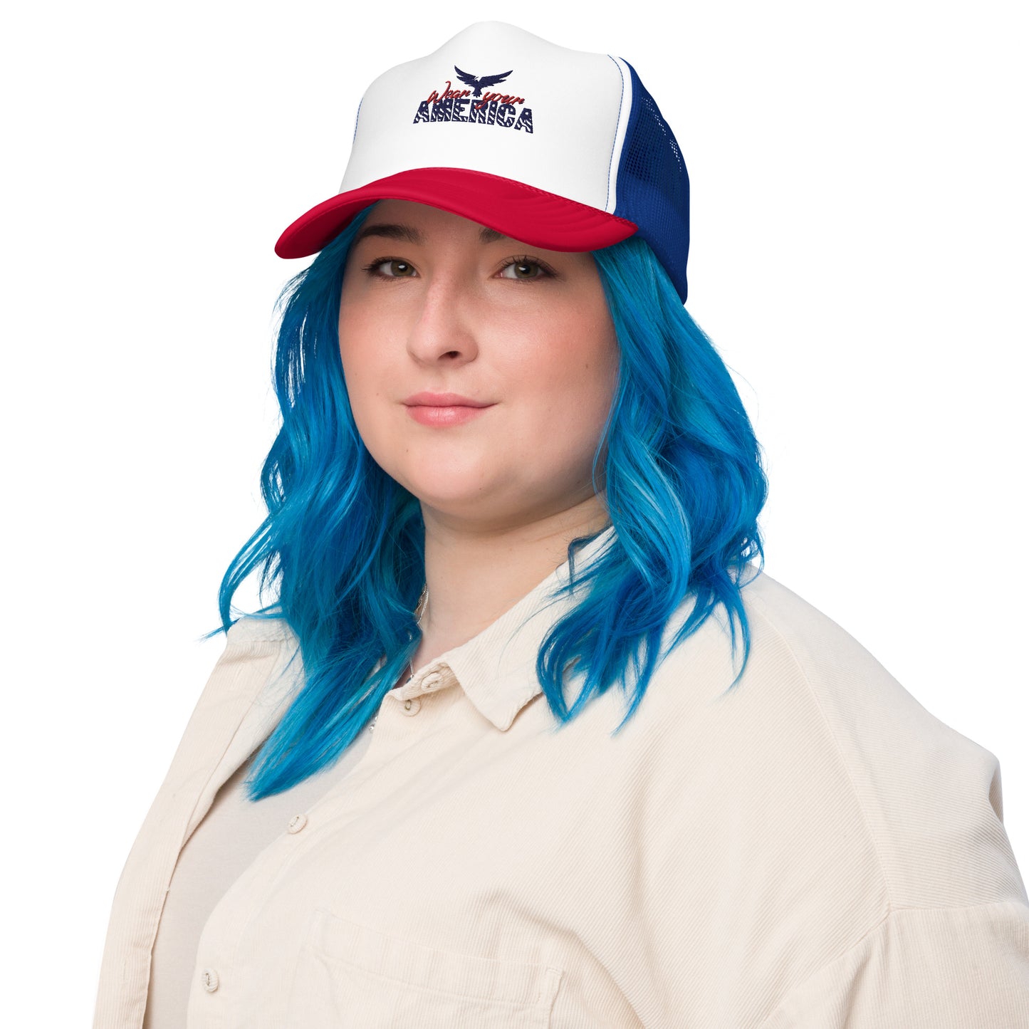Wear Your America Foam trucker hat