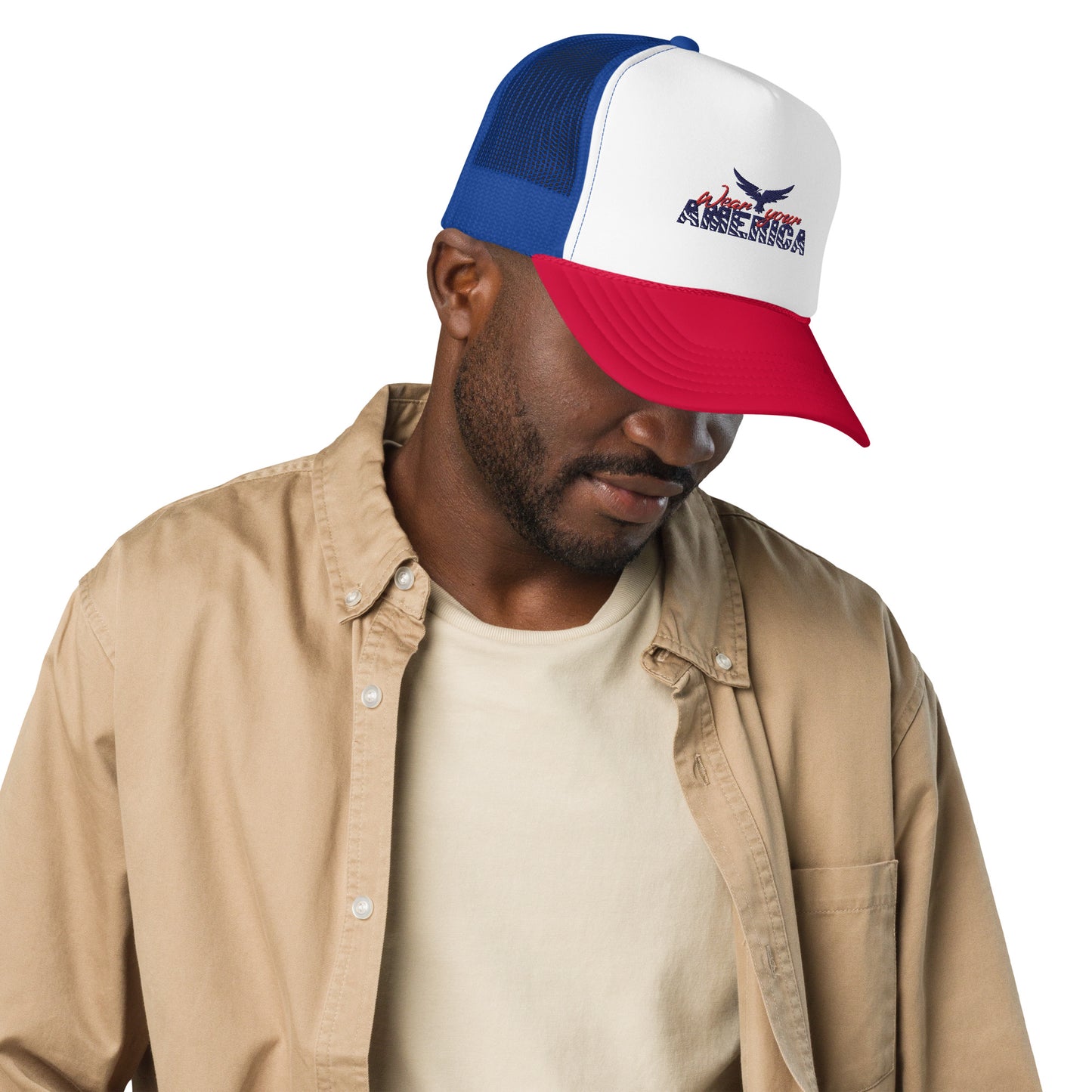 Wear Your America Foam trucker hat