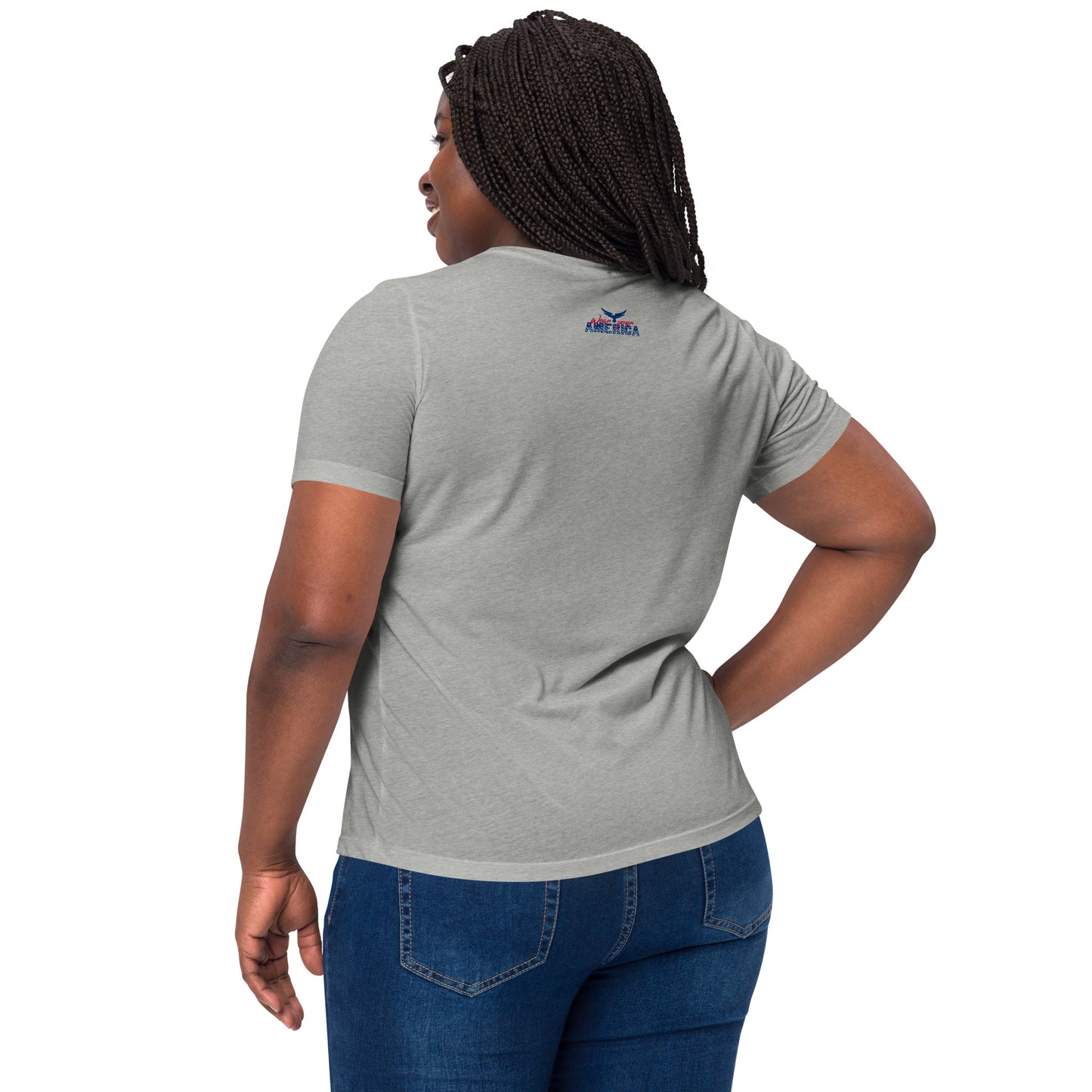 WYA America First Women’s relaxed tri-blend t-shirt
