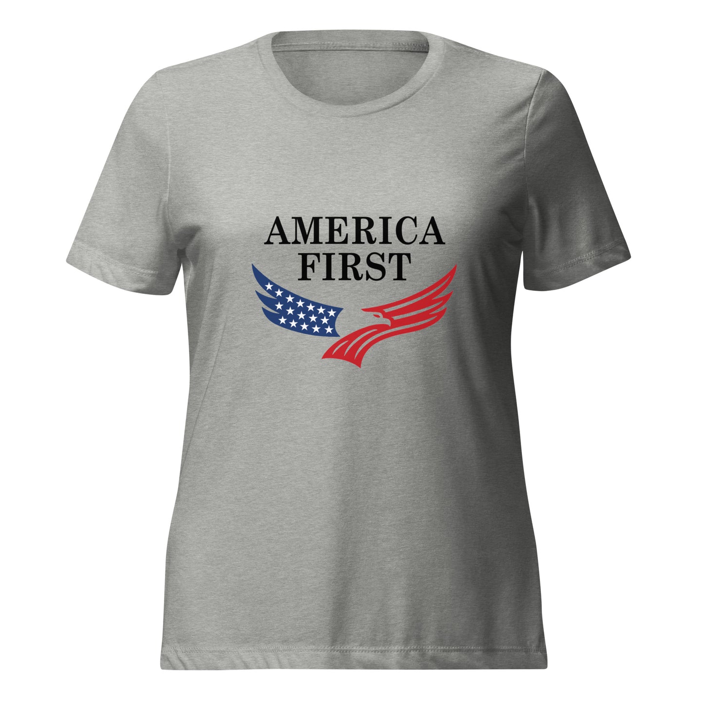 WYA America First Women’s relaxed tri-blend t-shirt
