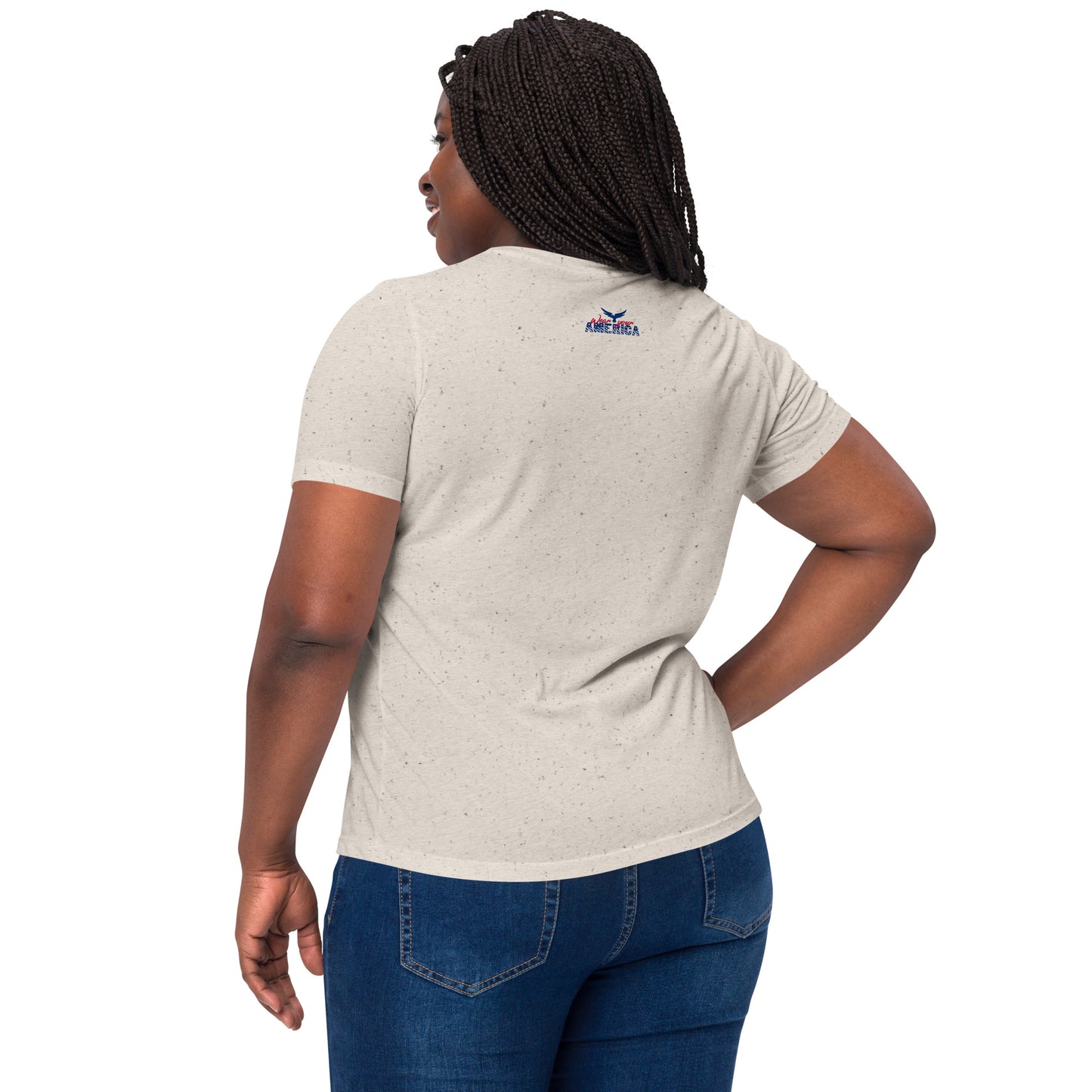 WYA America First Women’s relaxed tri-blend t-shirt