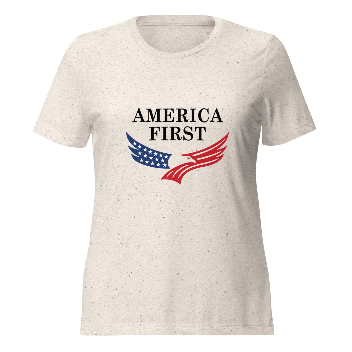 WYA America First Women’s relaxed tri-blend t-shirt
