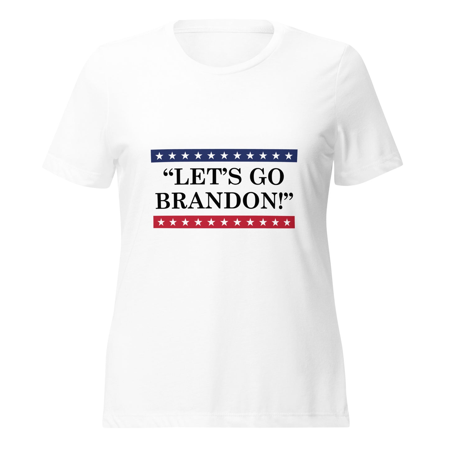 WYA Let's Go Brandon Women’s relaxed tri-blend t-shirt Light Colors