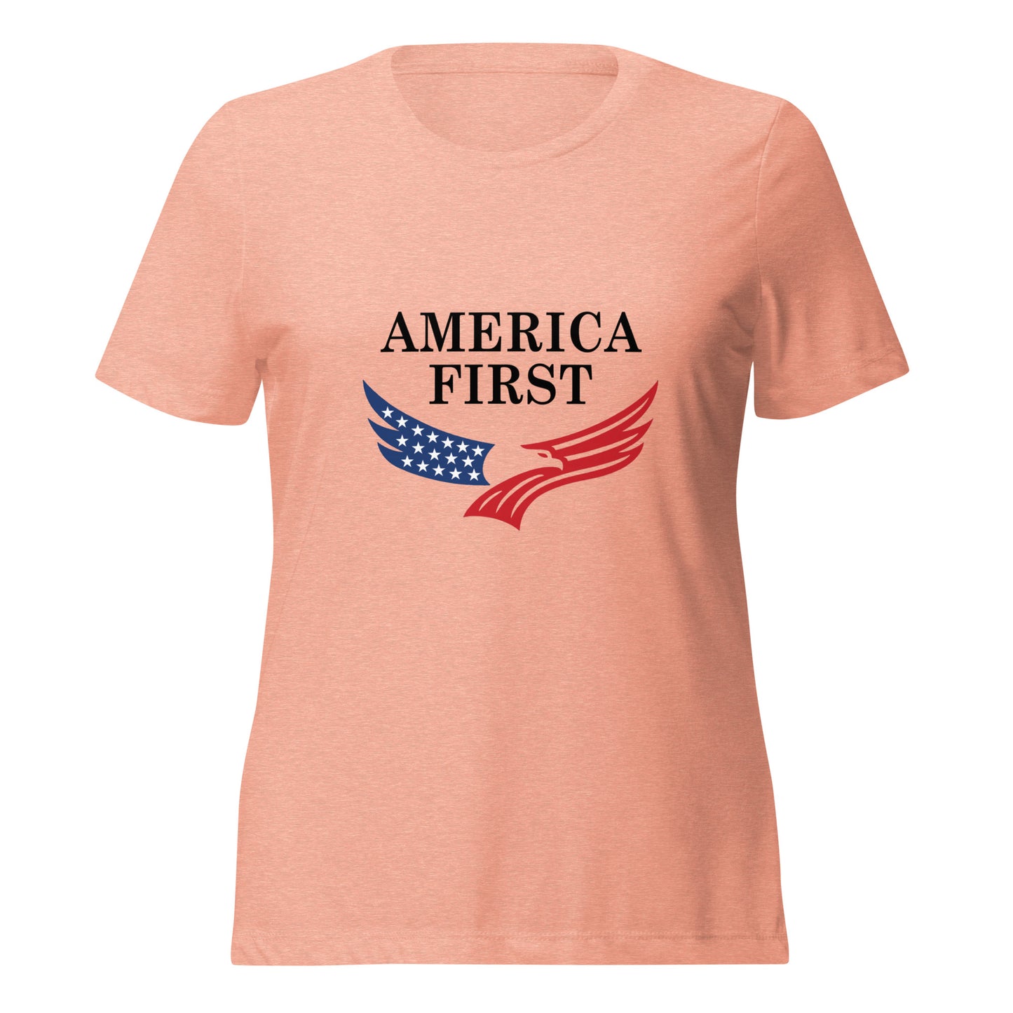 WYA America First Women’s relaxed tri-blend t-shirt