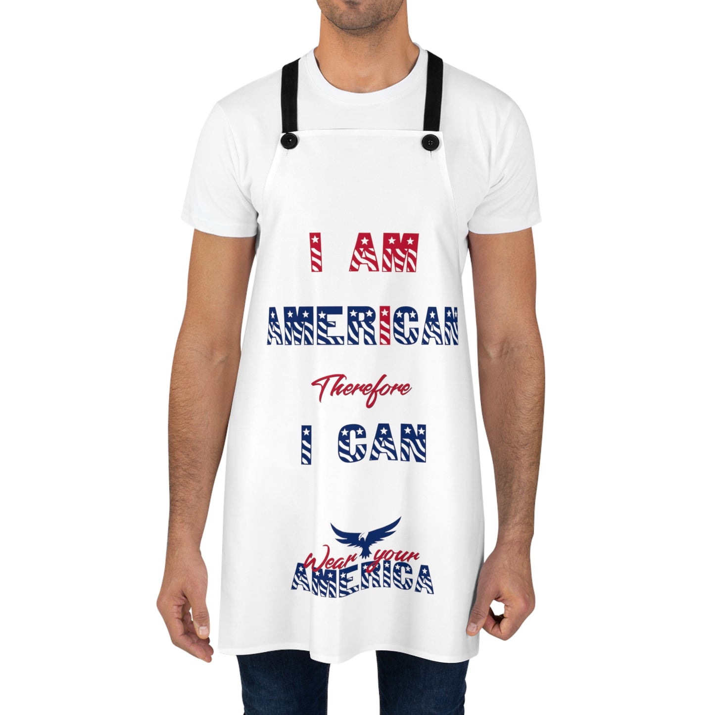 I Am American Therefore I Can WYA Apron (AOP)