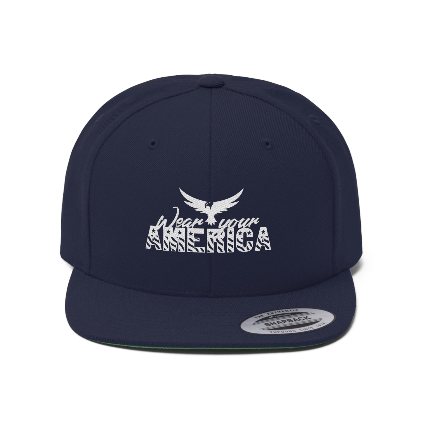 Wear Your America Logo Unisex Flat Bill Hat