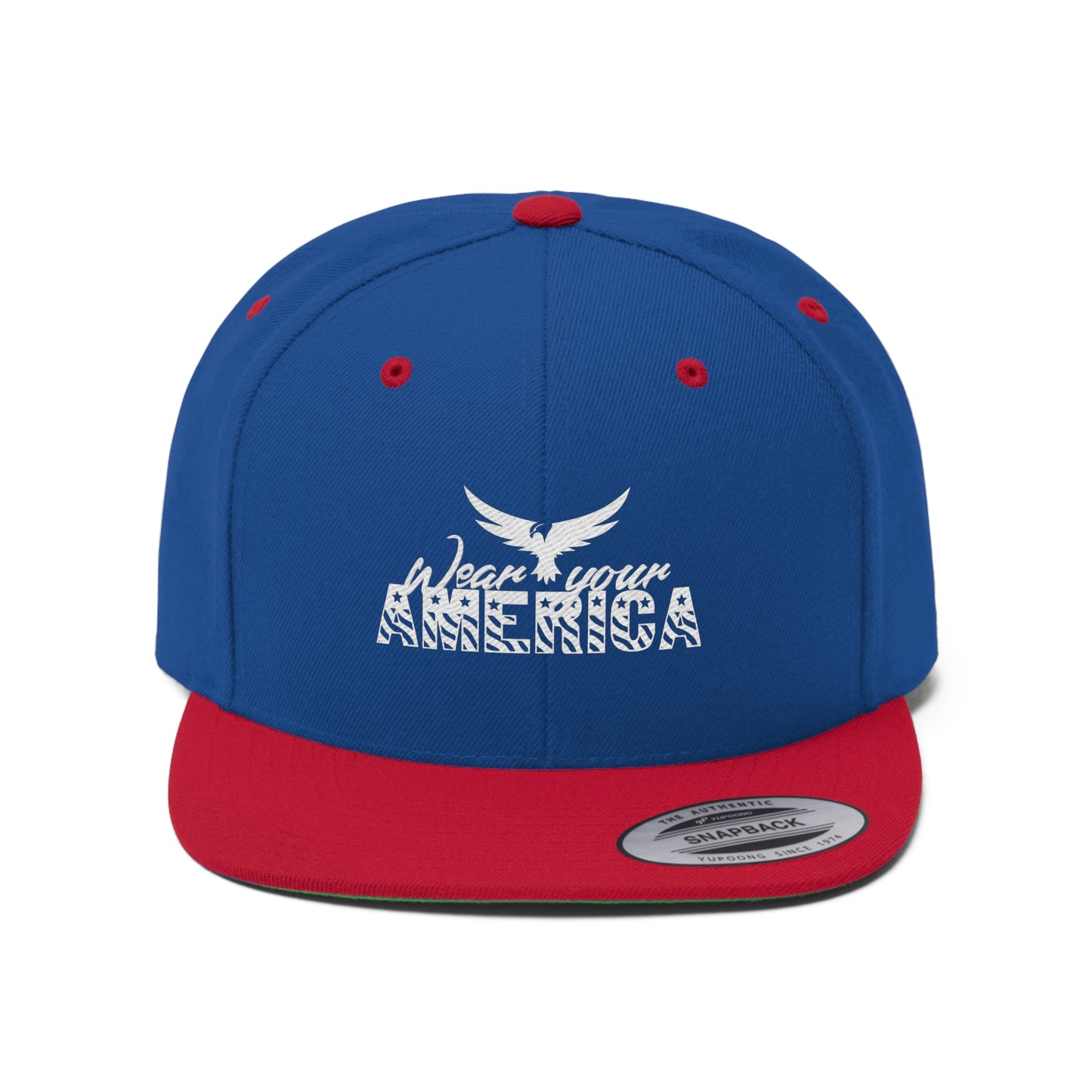 Wear Your America Logo Unisex Flat Bill Hat