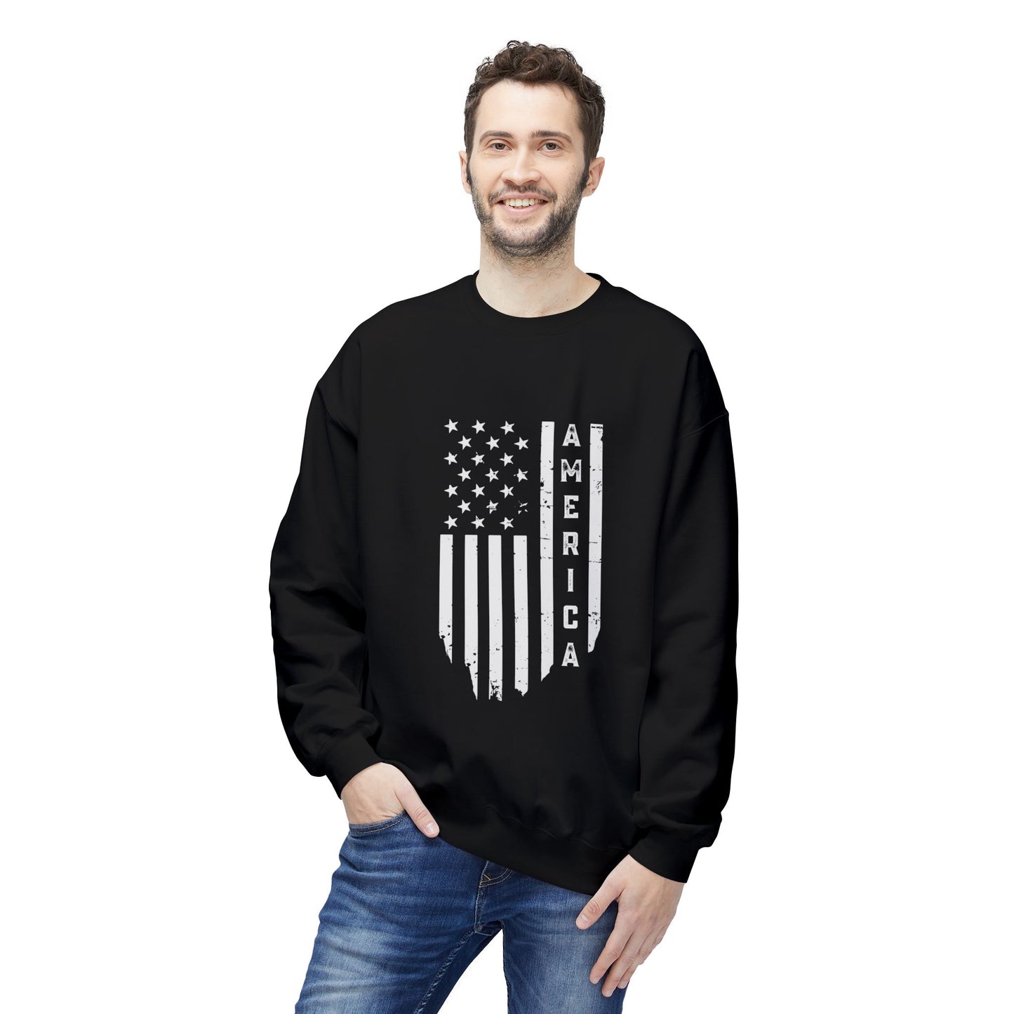 America Sweatshirt U.S. Flag