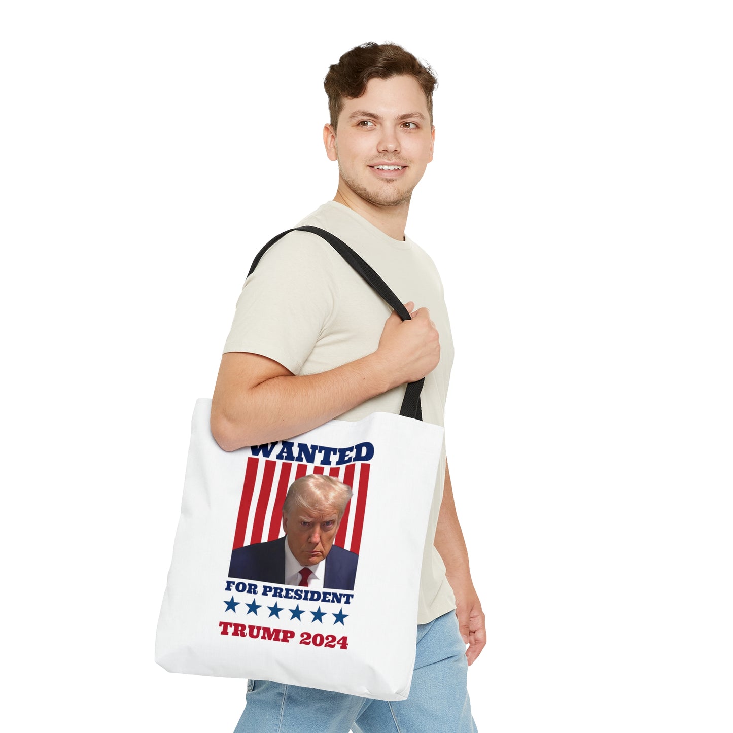 Wanted for president Trump 2024 Tote Bag (AOP)