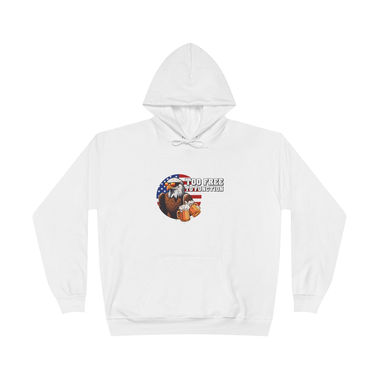 Pullover Hoodie - 'Too Free to Function'