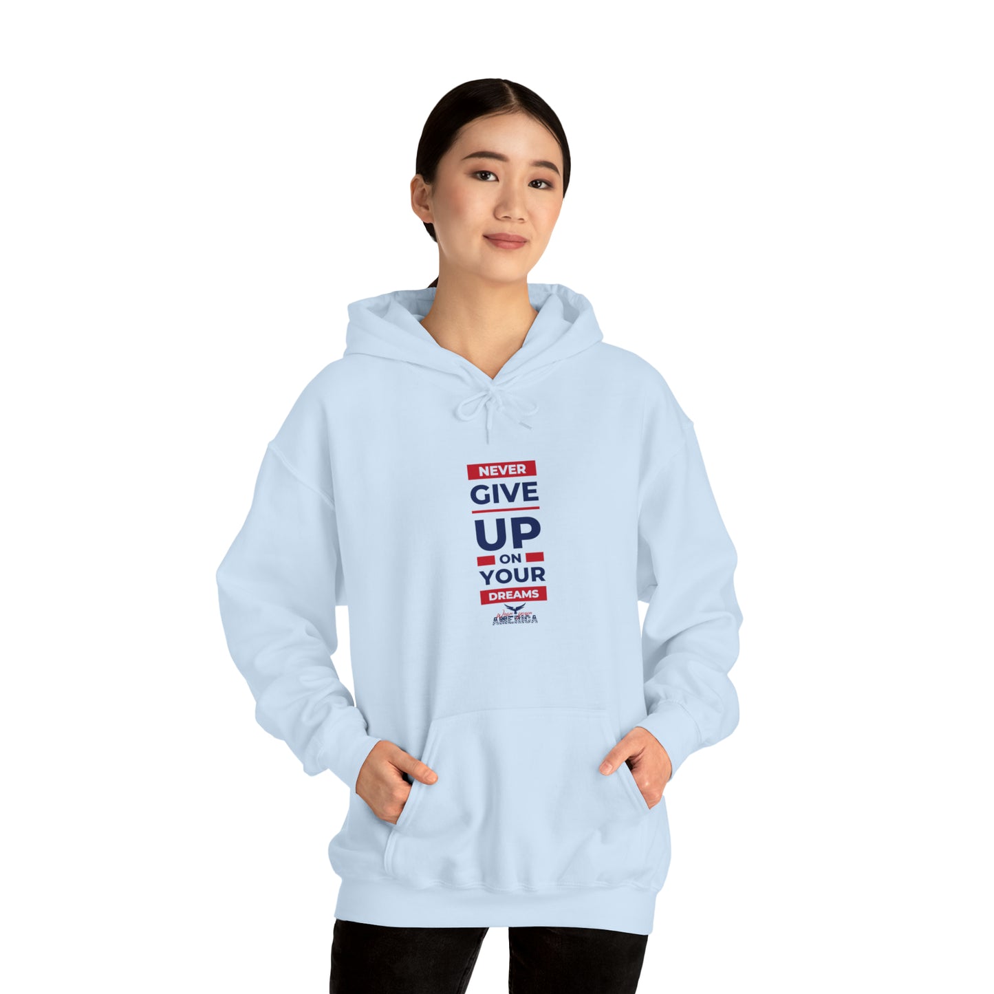 Never Give Up on your Dreams WYA Unisex Heavy Blend™ Hooded Sweatshirt