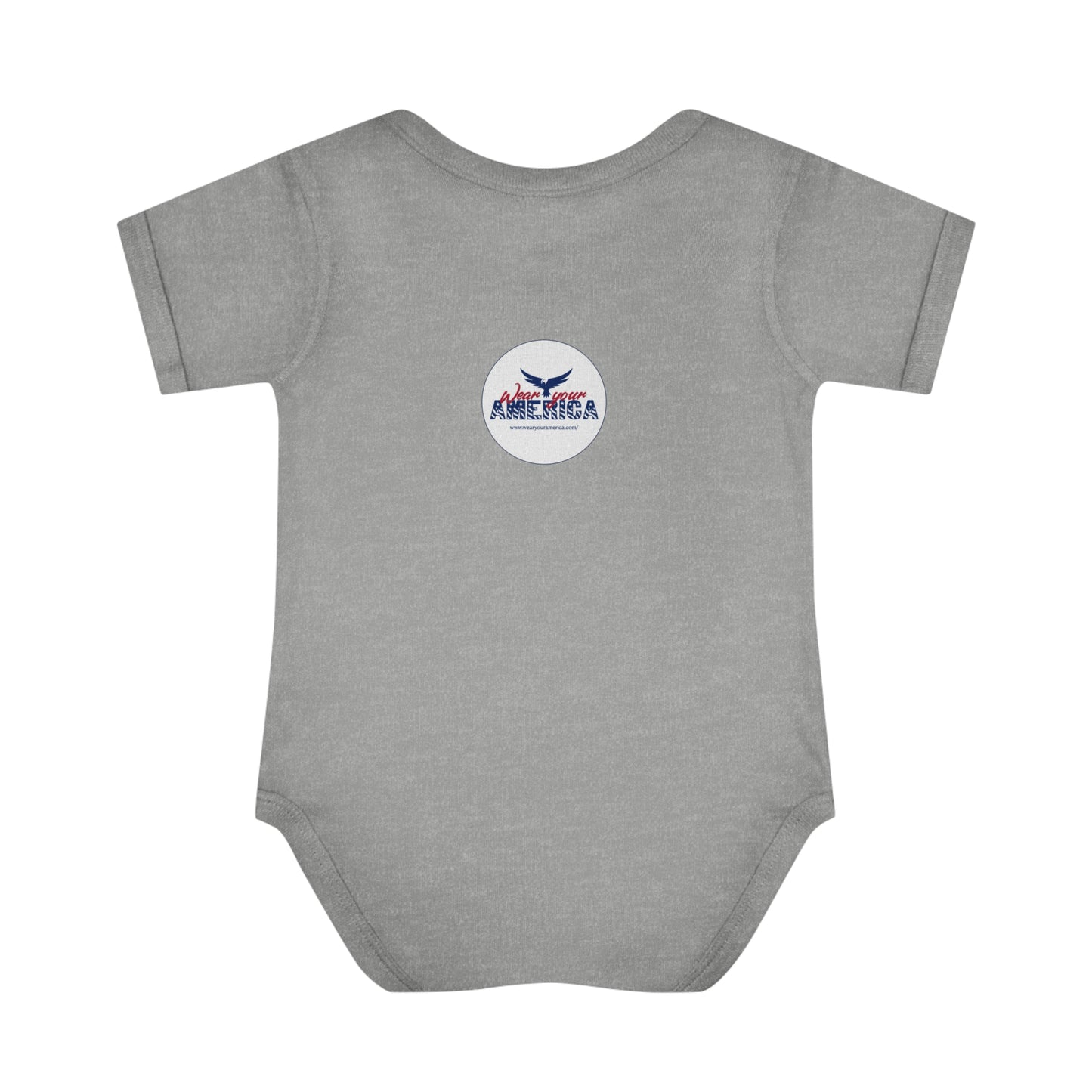 Born In The USA WYA Infant Baby Rib Bodysuit