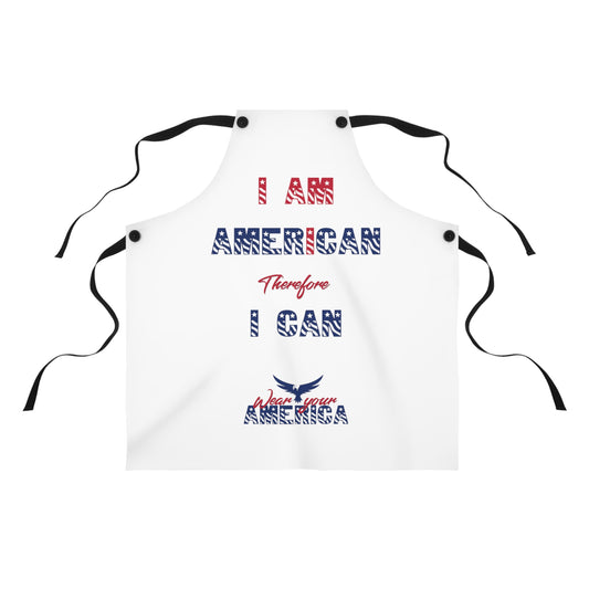 I Am American Therefore I Can WYA Apron (AOP)