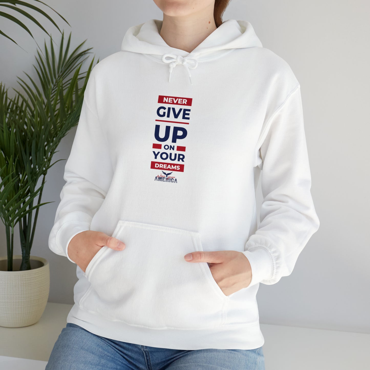 Never Give Up on your Dreams WYA Unisex Heavy Blend™ Hooded Sweatshirt