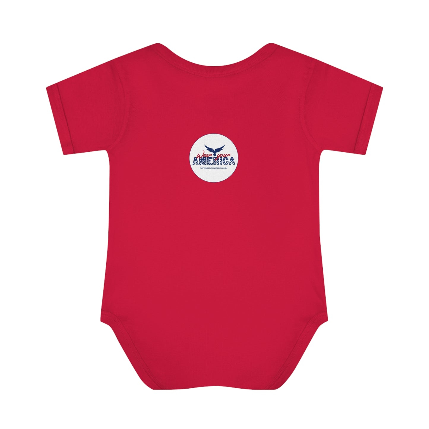 Born In The USA WYA Infant Baby Rib Bodysuit