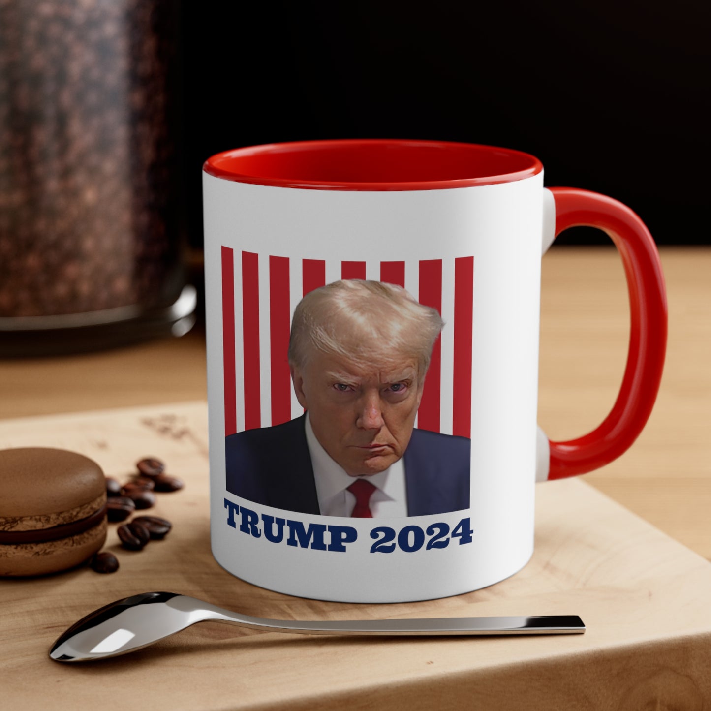 Trump 2024 Accent Coffee Mug, 11oz