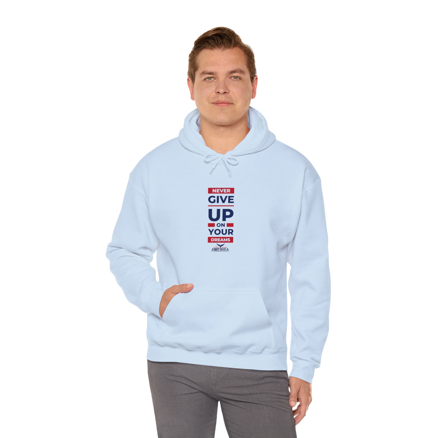 Never Give Up on your Dreams WYA Unisex Heavy Blend™ Hooded Sweatshirt