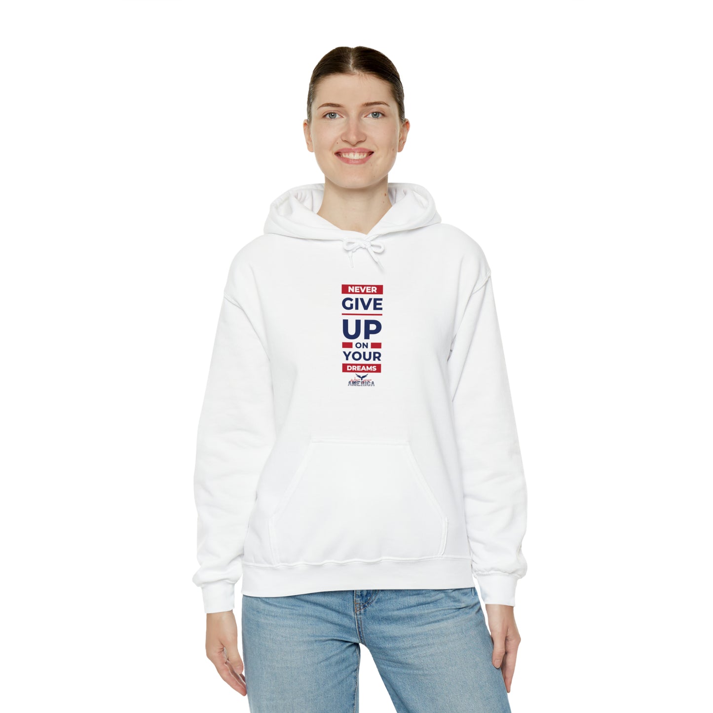 Never Give Up on your Dreams WYA Unisex Heavy Blend™ Hooded Sweatshirt