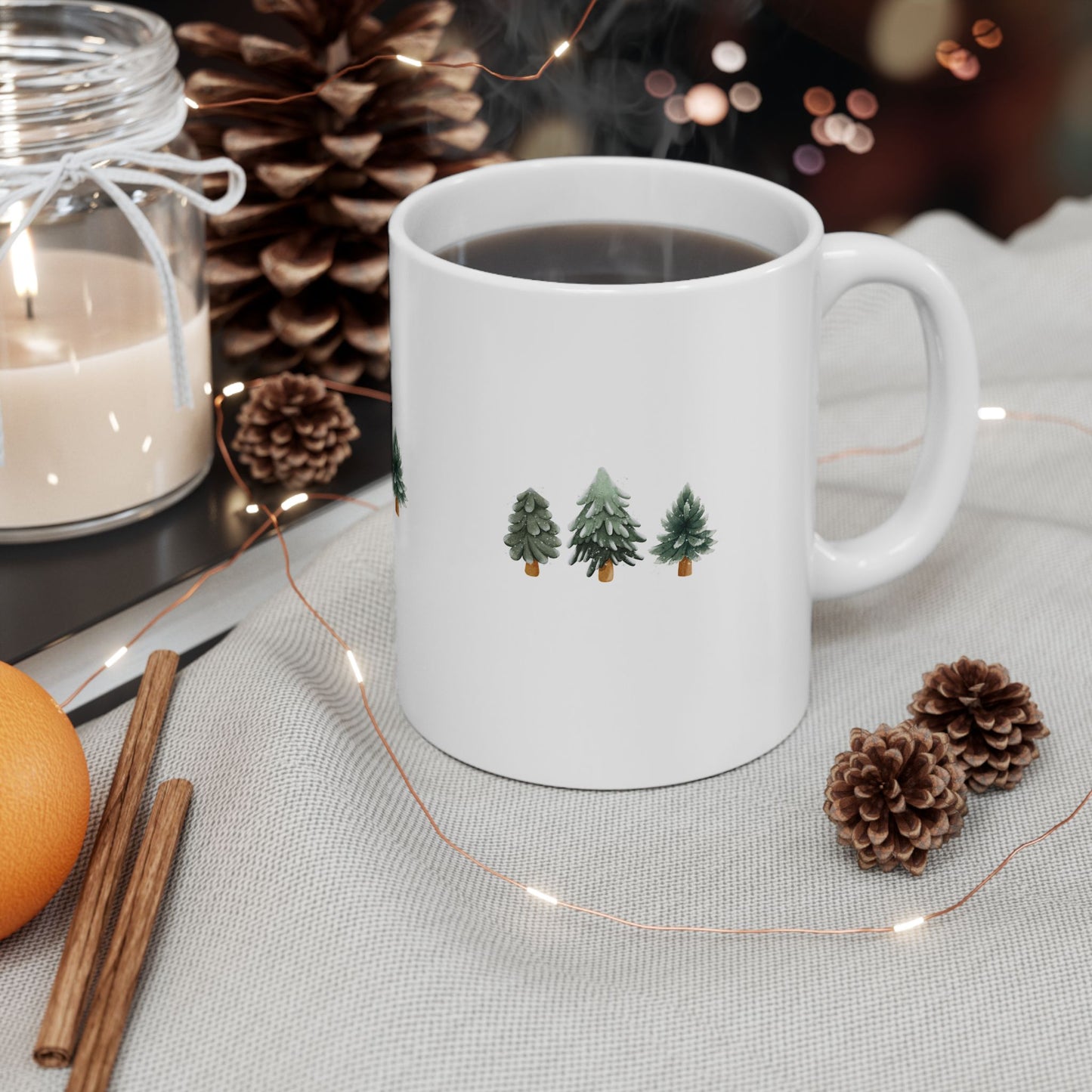 Triple Tree Vibes Ceramic Mug