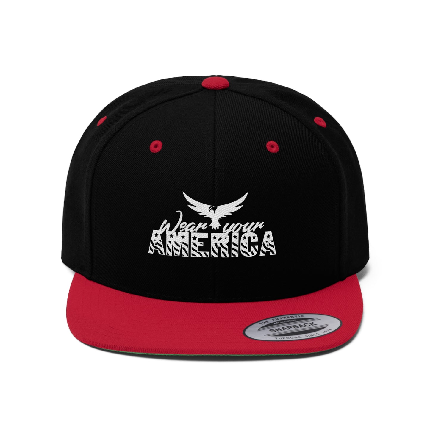 Wear Your America Logo Unisex Flat Bill Hat