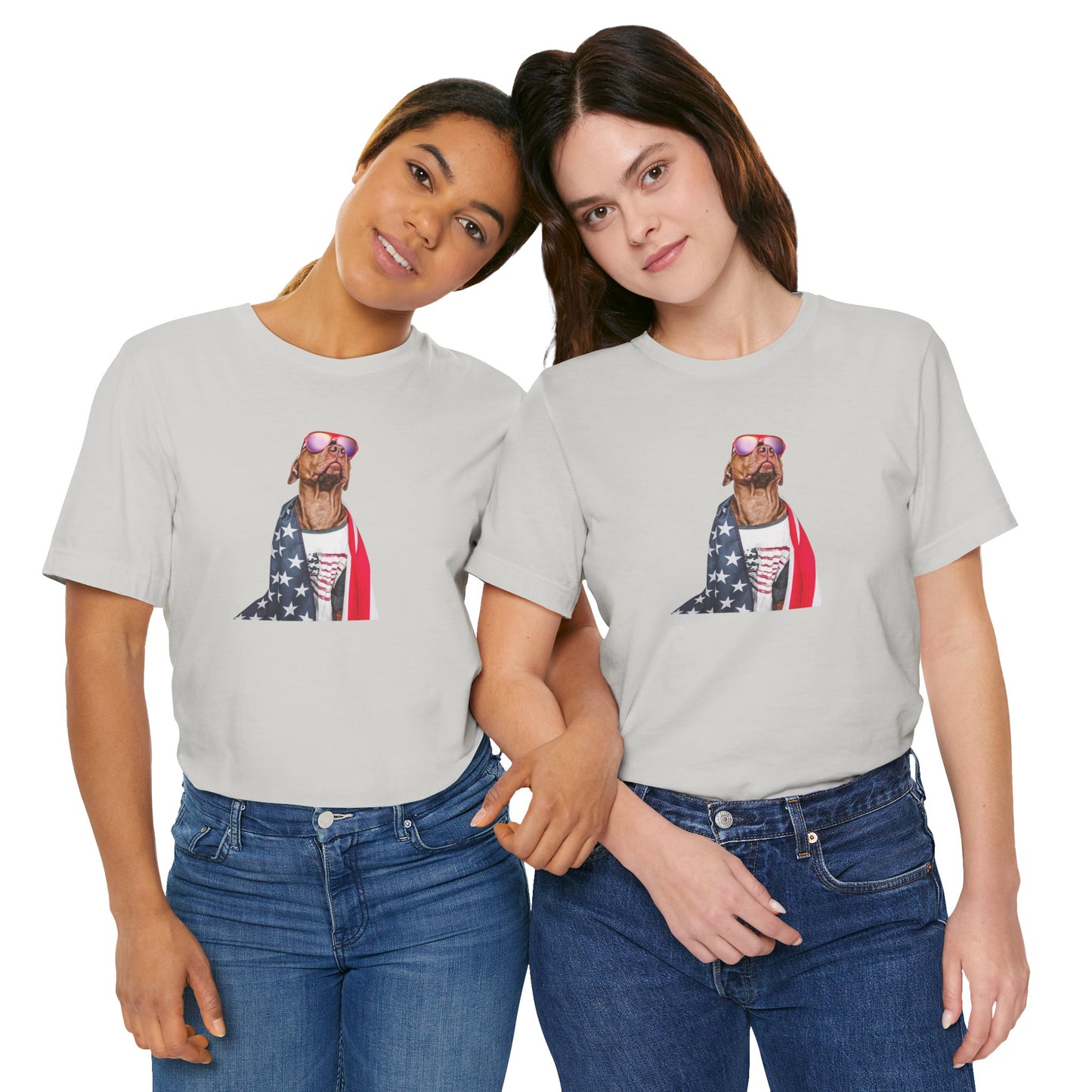 Patriotic Dog WYA Unisex Jersey Short Sleeve Tee