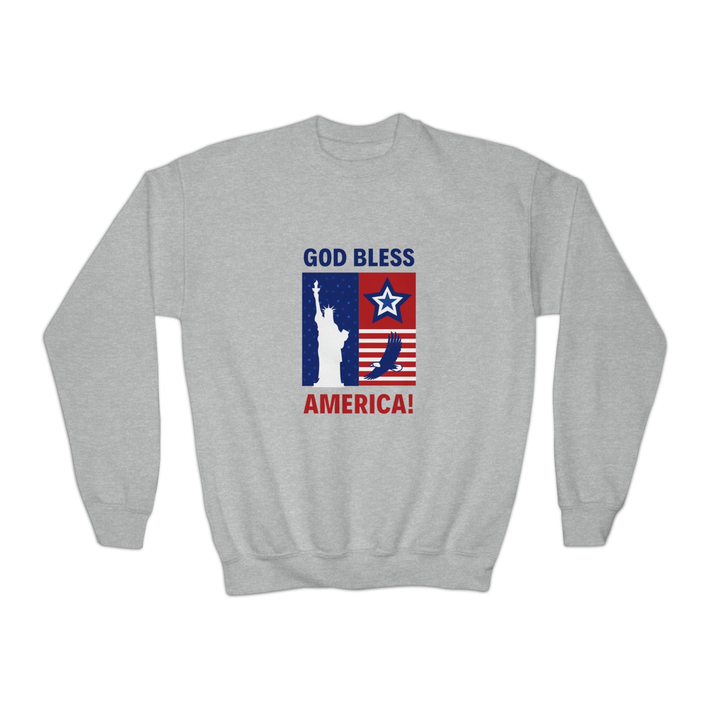 God Bless America WYA Youth Crewneck Sweatshirt