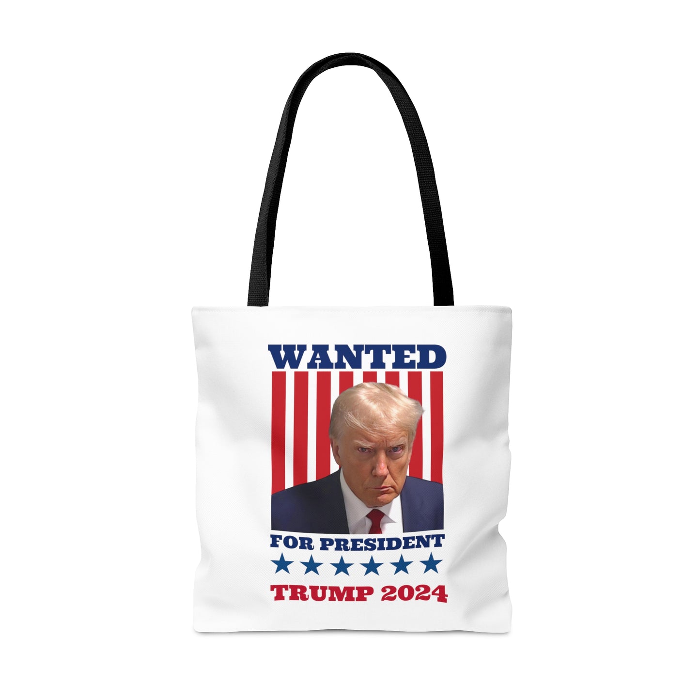 Wanted for president Trump 2024 Tote Bag (AOP)