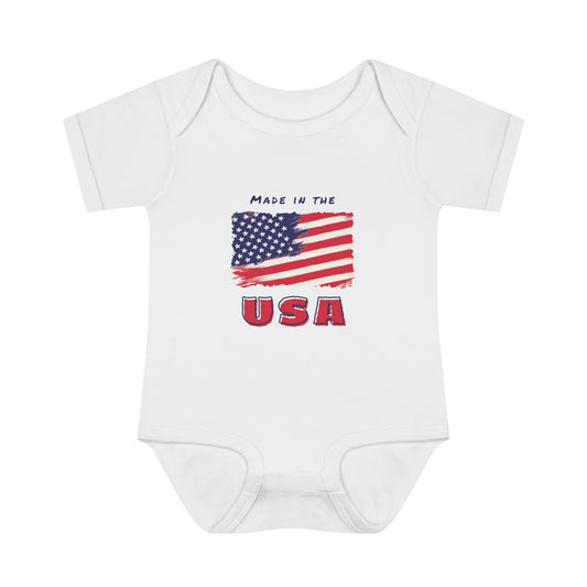 Made in the USA WYA Infant Baby Rib Bodysuit