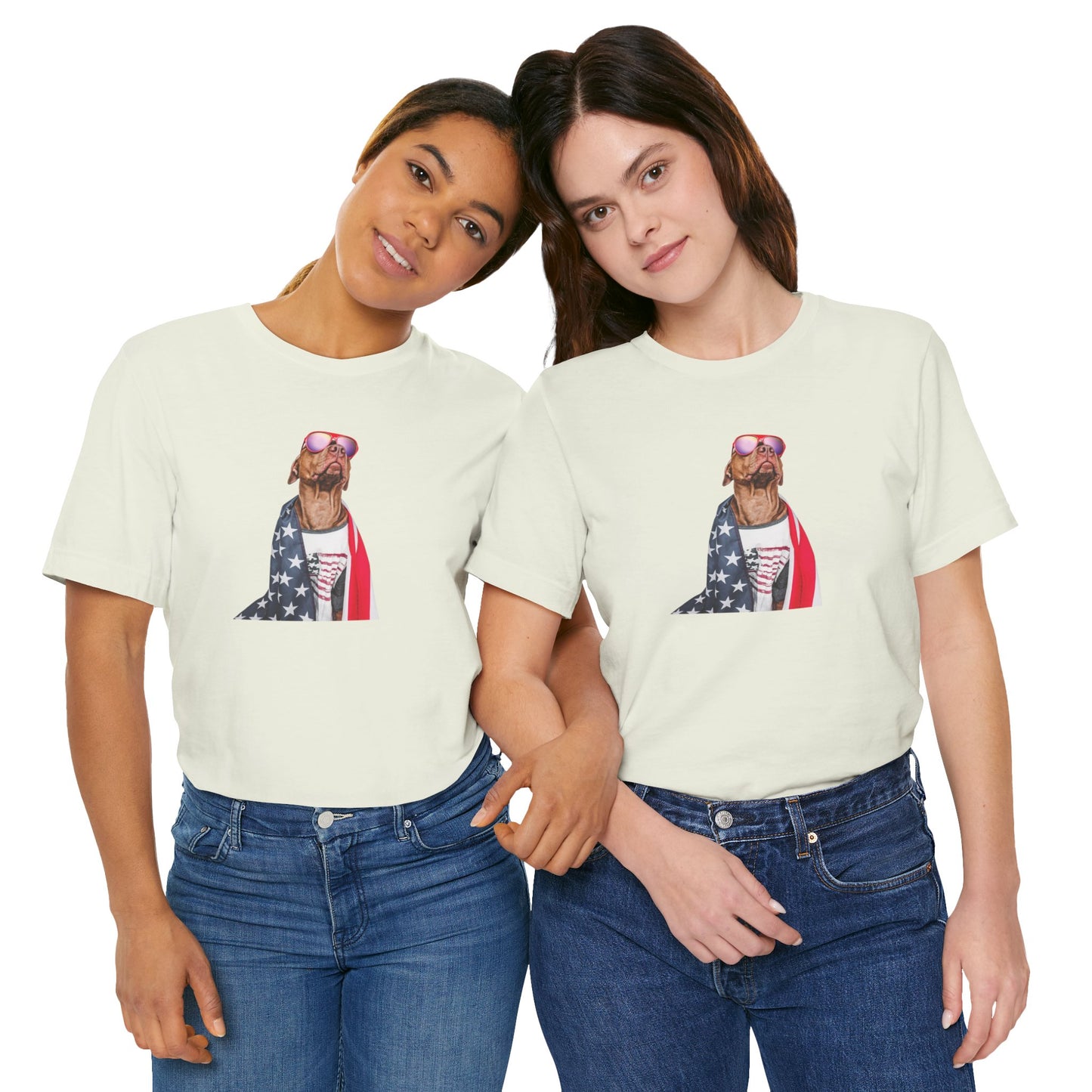 Patriotic Dog WYA Unisex Jersey Short Sleeve Tee