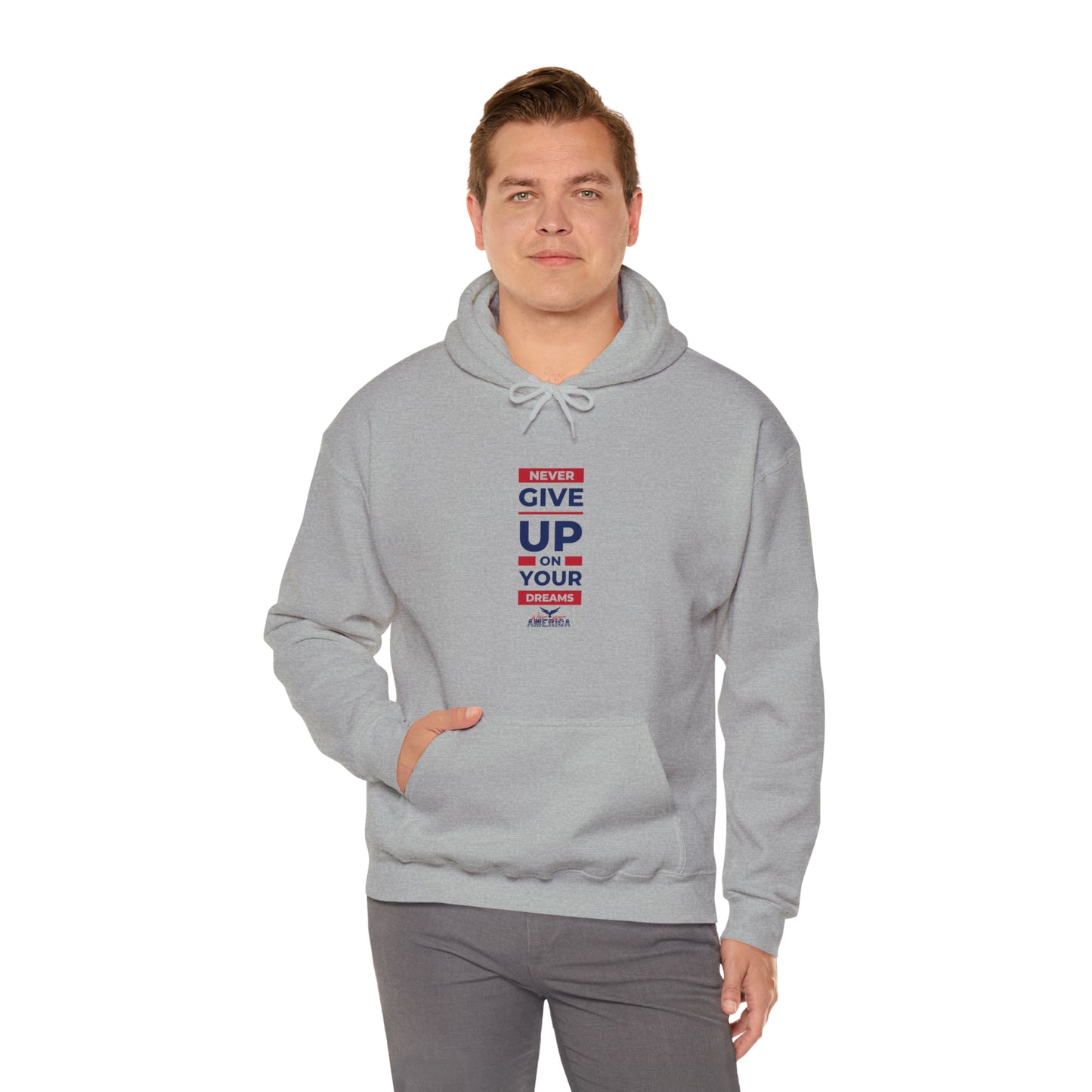 Never Give Up on your Dreams WYA Unisex Heavy Blend™ Hooded Sweatshirt