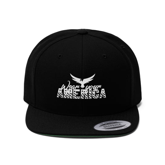 Wear Your America Logo Unisex Flat Bill Hat