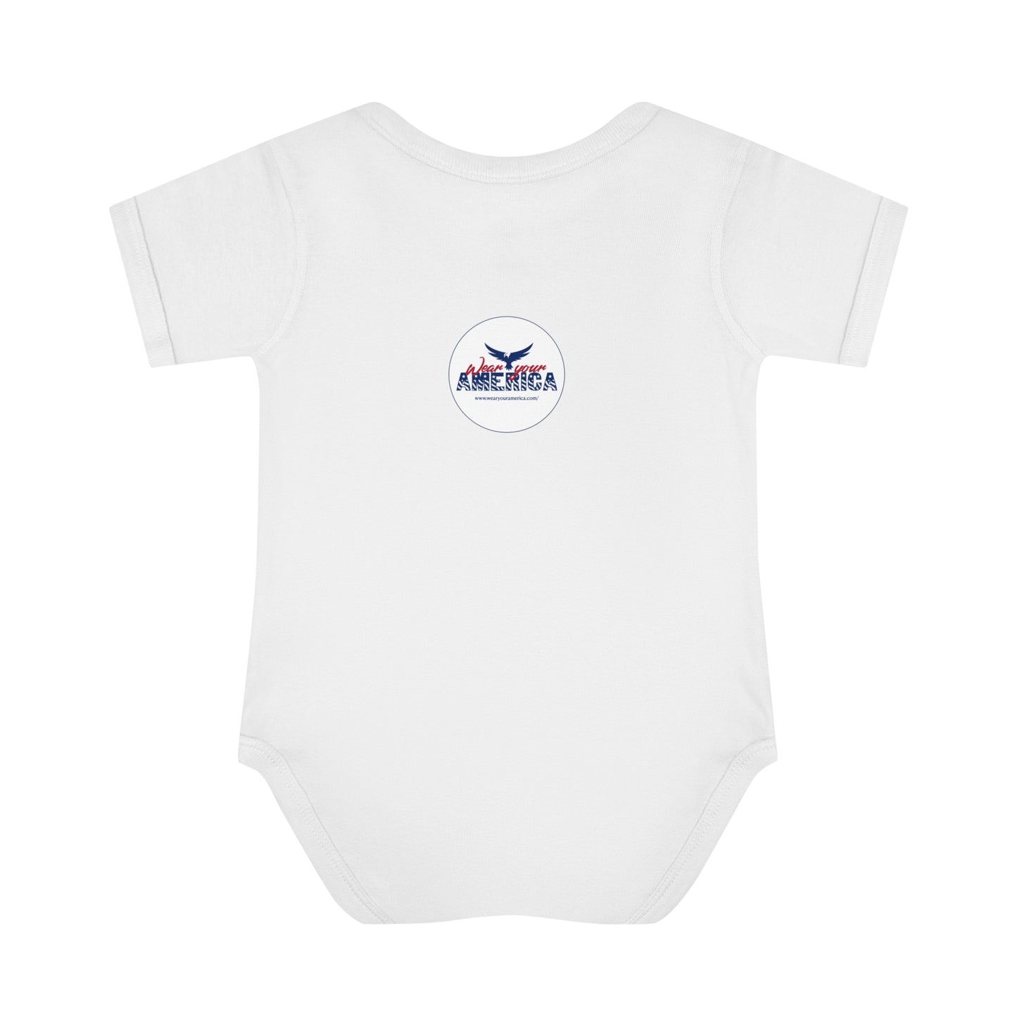 Born In The USA WYA Infant Baby Rib Bodysuit