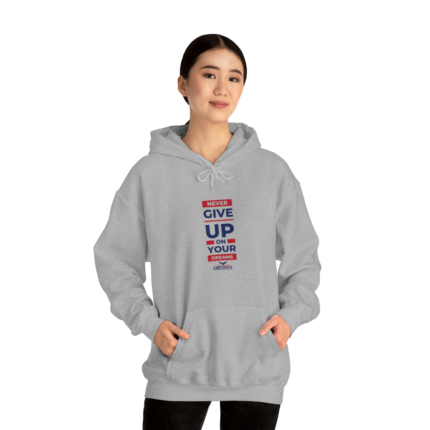 Never Give Up on your Dreams WYA Unisex Heavy Blend™ Hooded Sweatshirt