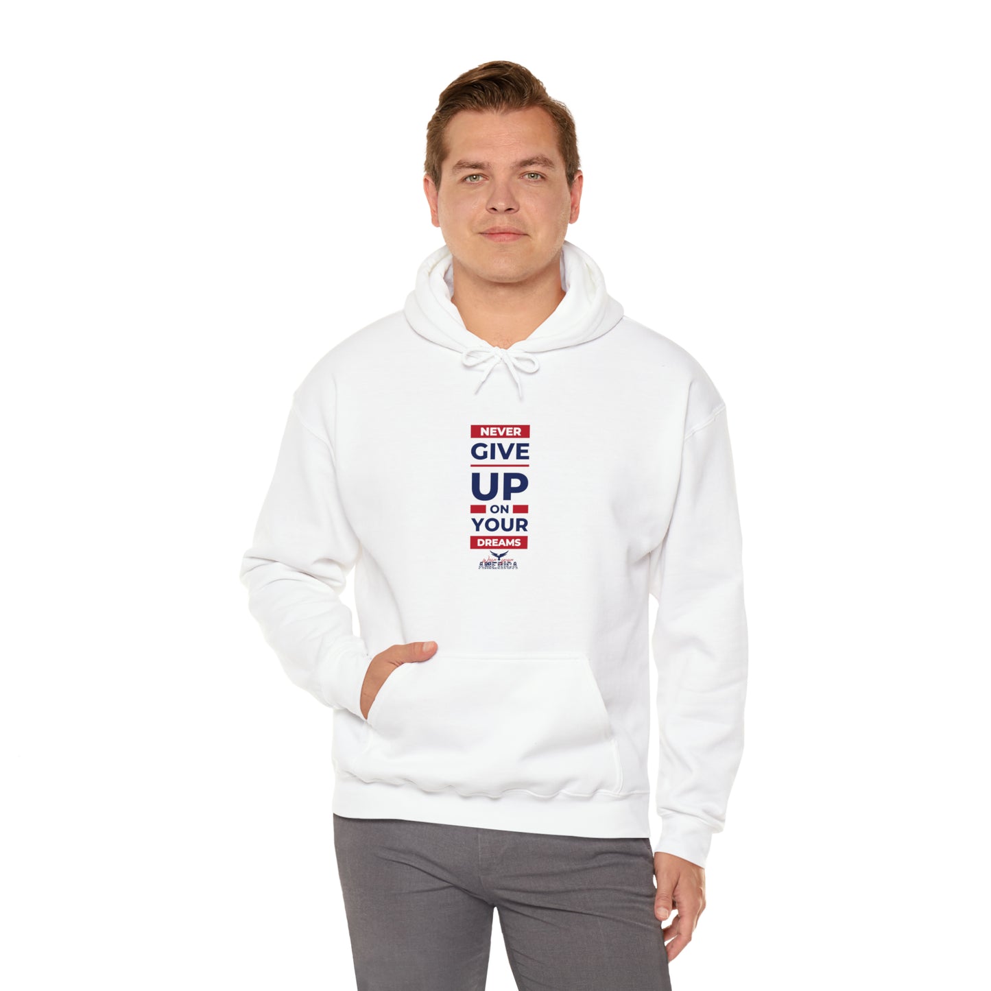 Never Give Up on your Dreams WYA Unisex Heavy Blend™ Hooded Sweatshirt