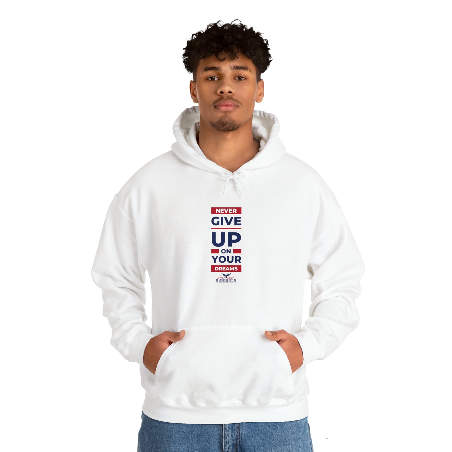 Never Give Up on your Dreams WYA Unisex Heavy Blend™ Hooded Sweatshirt