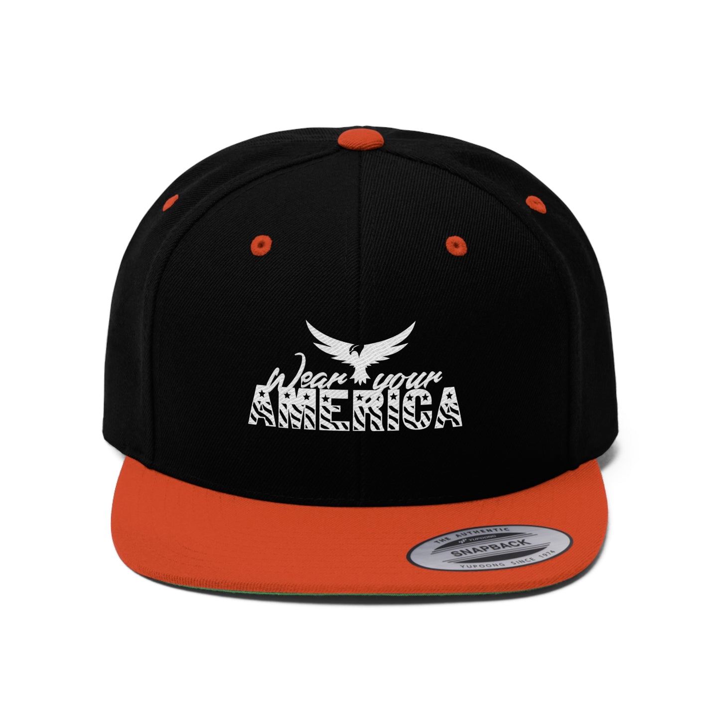 Wear Your America Logo Unisex Flat Bill Hat