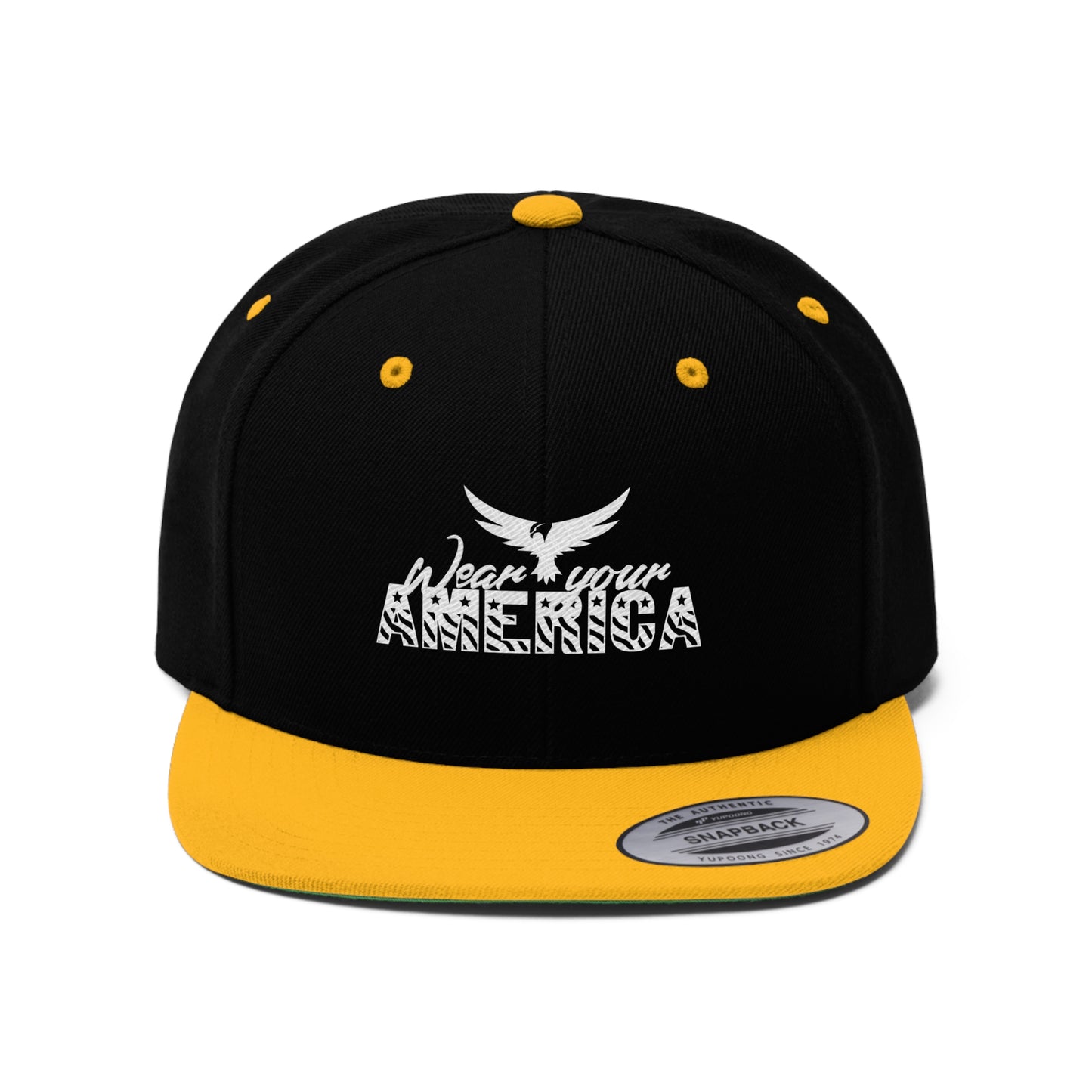 Wear Your America Logo Unisex Flat Bill Hat