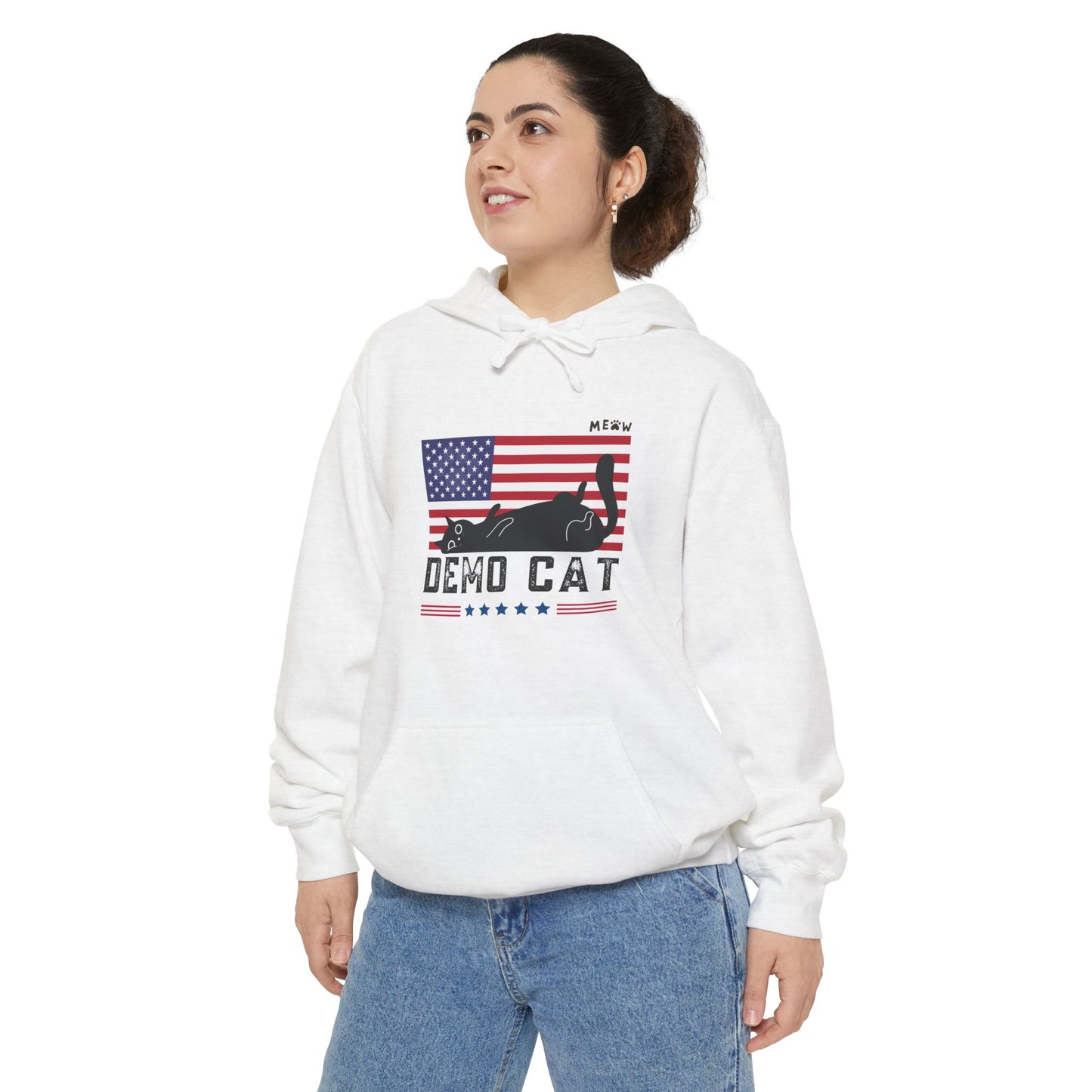 Demo Cat WYA Unisex Garment-Dyed Hoodie