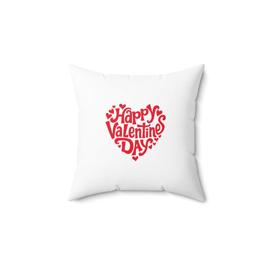 Happy Valentine's Day Square Pillow
