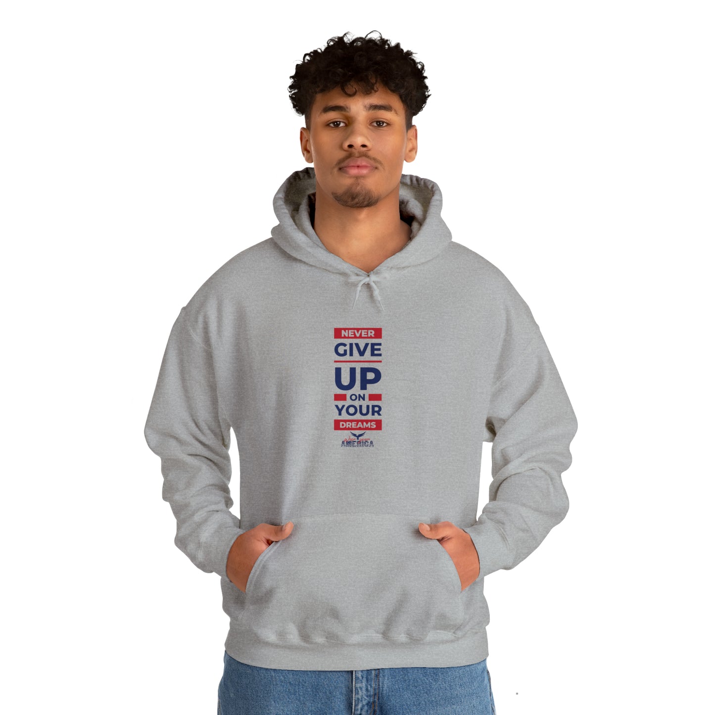 Never Give Up on your Dreams WYA Unisex Heavy Blend™ Hooded Sweatshirt