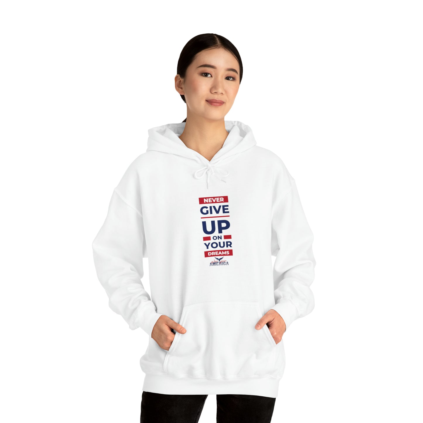 Never Give Up on your Dreams WYA Unisex Heavy Blend™ Hooded Sweatshirt