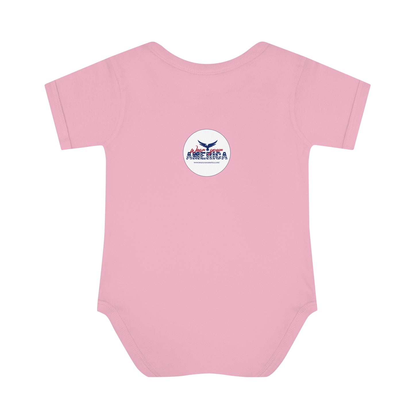 Born In The USA WYA Infant Baby Rib Bodysuit