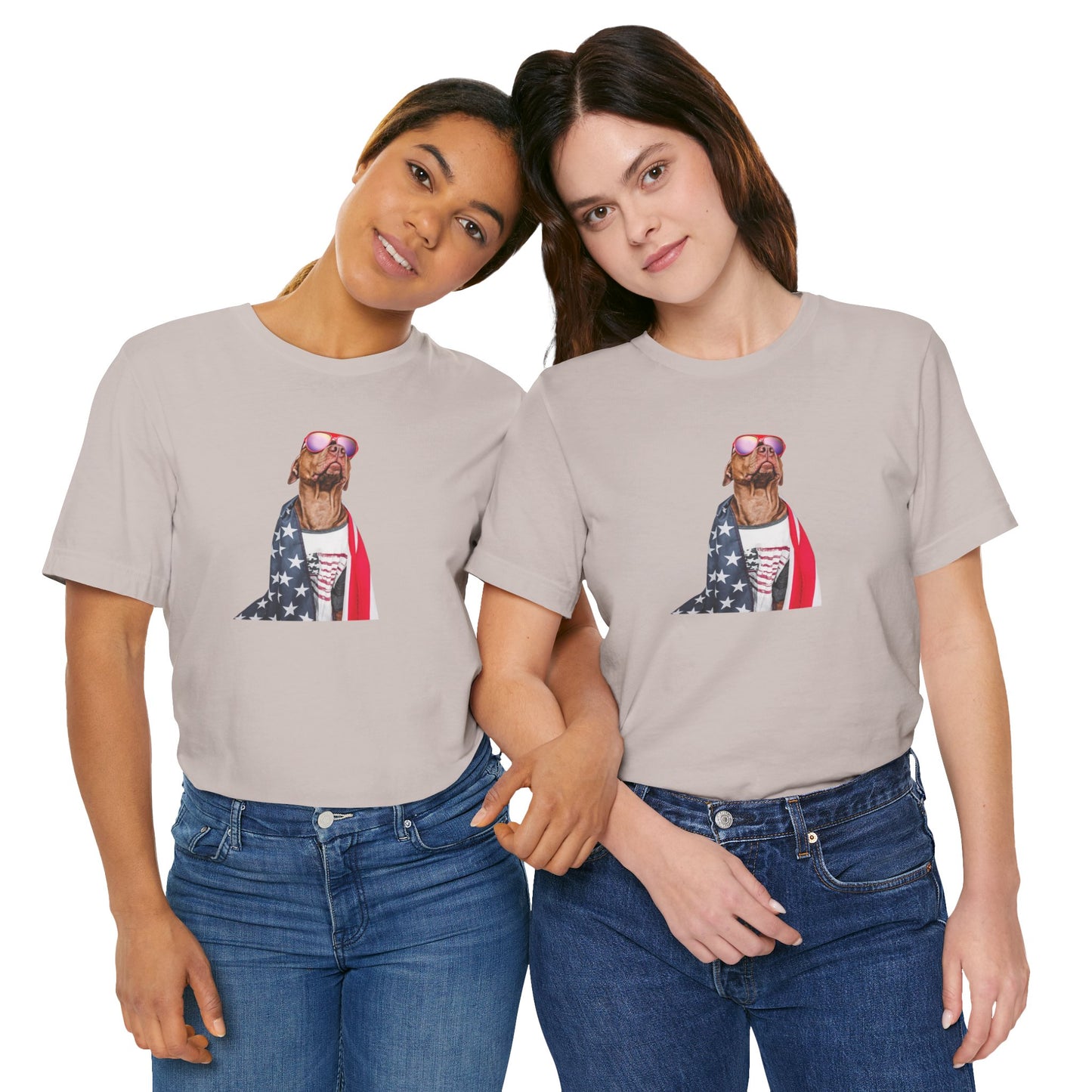 Patriotic Dog WYA Unisex Jersey Short Sleeve Tee